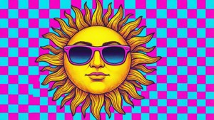 Smiling Sun with Shades