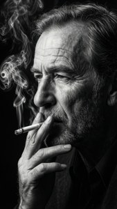 Smoke and Shadows Portrait