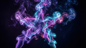 Smoke Asterisk Abstract