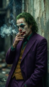 Smoking Leaning Joker