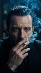 Smoking Thomas in Blue Gloom