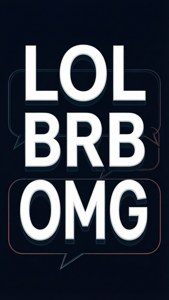 SMS Slang Typography