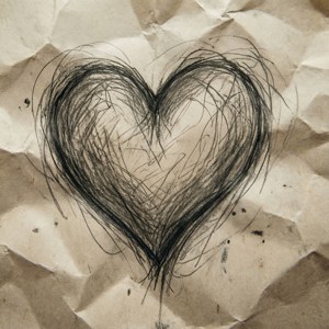 Smudged Heart Sketch