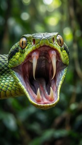 Snake Fangs Aggressive