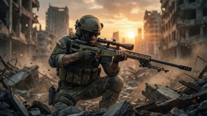 Sniper at Sunset