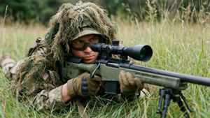 Sniper in Grass