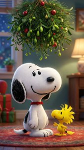 Snoopy and Mistletoe