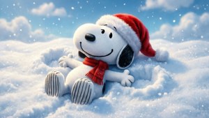 Snoopy Snow Angel