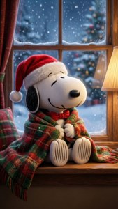 Snoopy Watching Snow