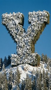 Snow-Covered Y Mountain