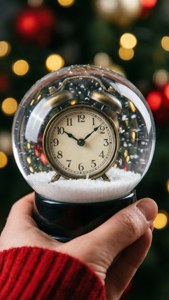 Snow Globe Clock