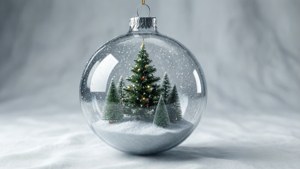 Snow Globe Ornament 3D