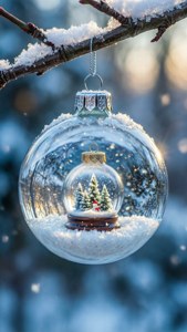 Snow Globe Ornament