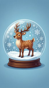 Snow Globe Reindeer
