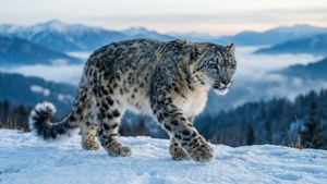 Snow Leopard Dawn