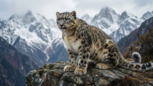 Snow Leopard Solitude