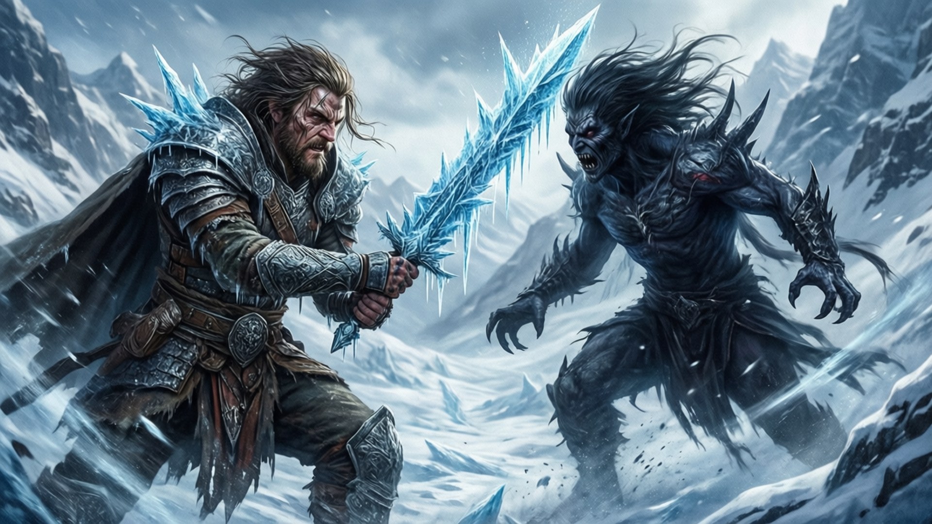 Snow Pass Duel by Wallpapers.art Studio