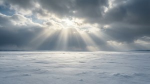 Snow Plain God Rays