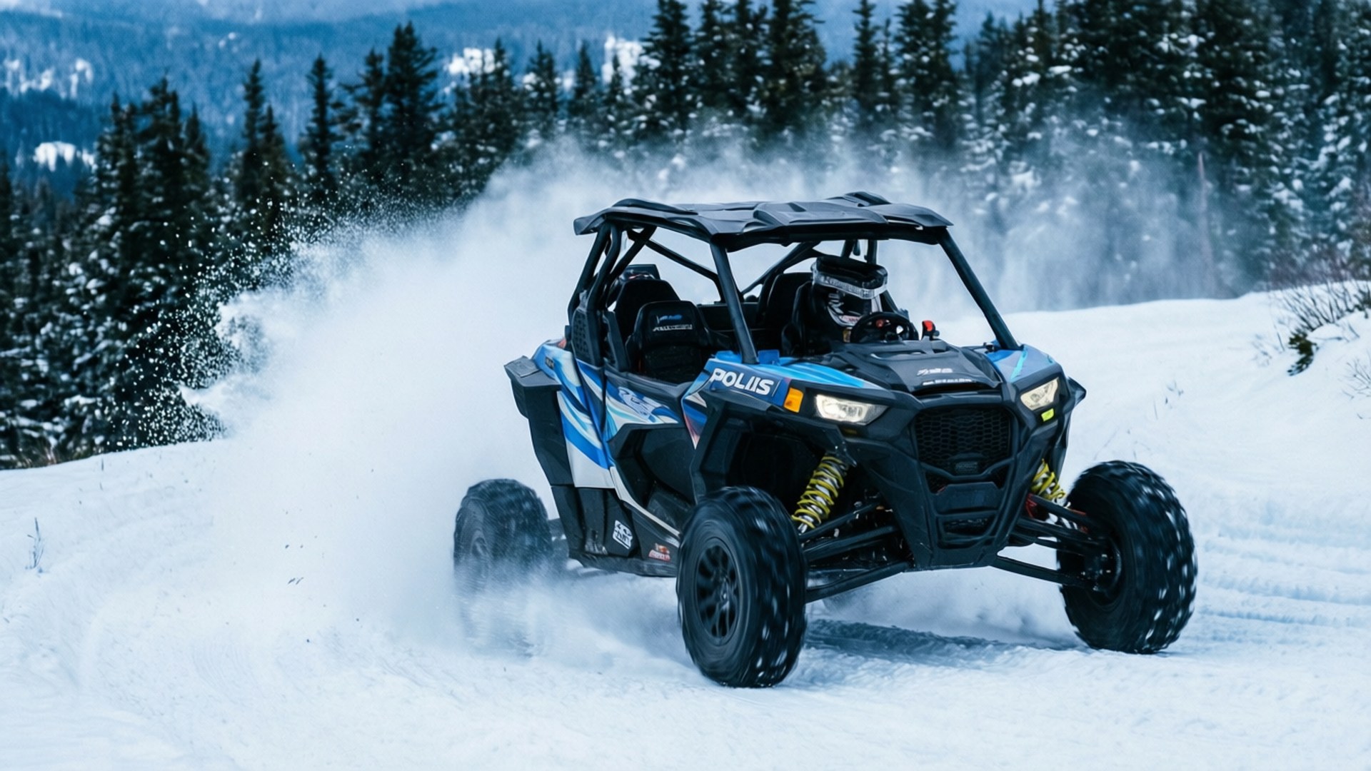 Snow Trail Blitz by Wallpapers.art Studio