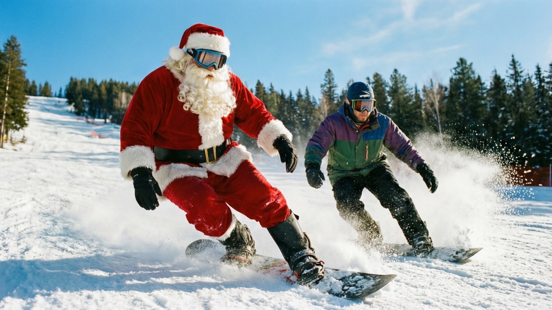 Snowboarding Adventure by Wallpapers.art Studio
