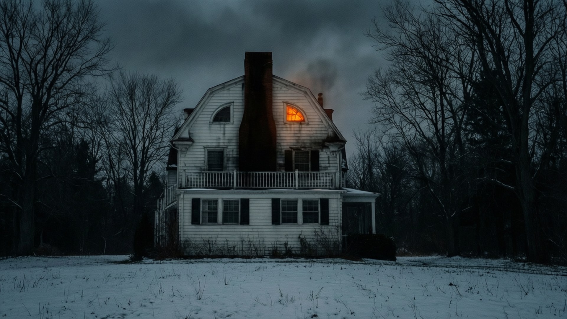 Snowbound Horror House by Wallpapers.art Studio