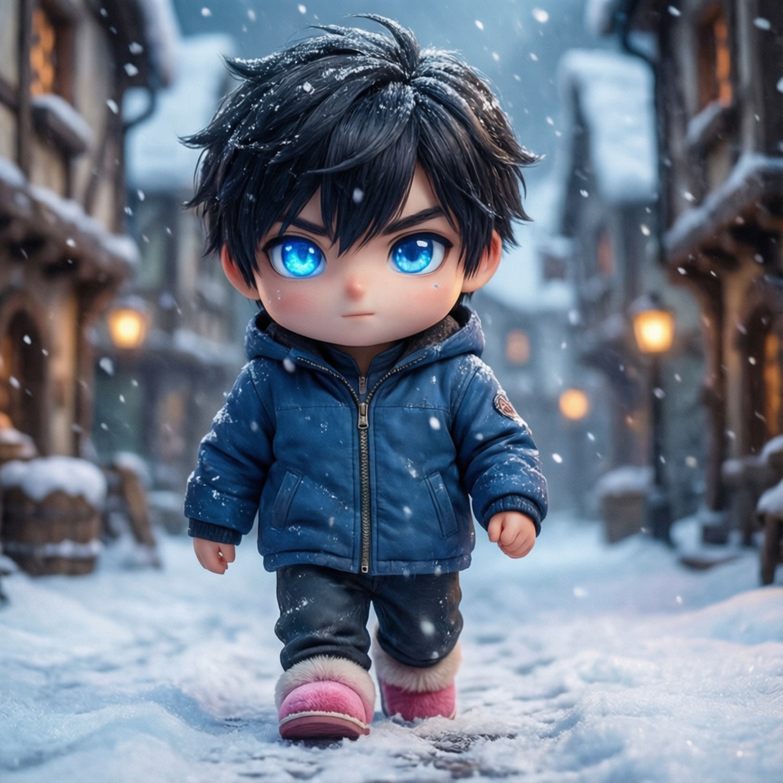 Snowdin Stroll by Wallpapers.art Studio