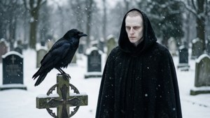 Snowfall in the Cemetery
