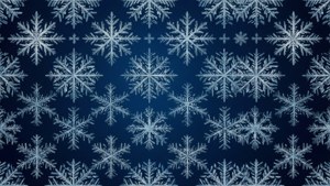 Snowflake Blue Print