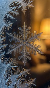 Snowflake on Window