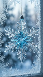 Snowflake Ornament Window