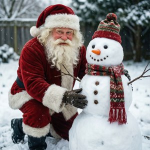 Snowman Santa