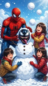 Snowman with Symbiote