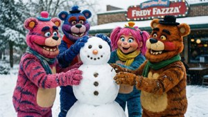 Snowman with the Gang