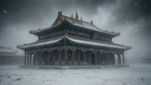 Snowstorm Over the Palace
