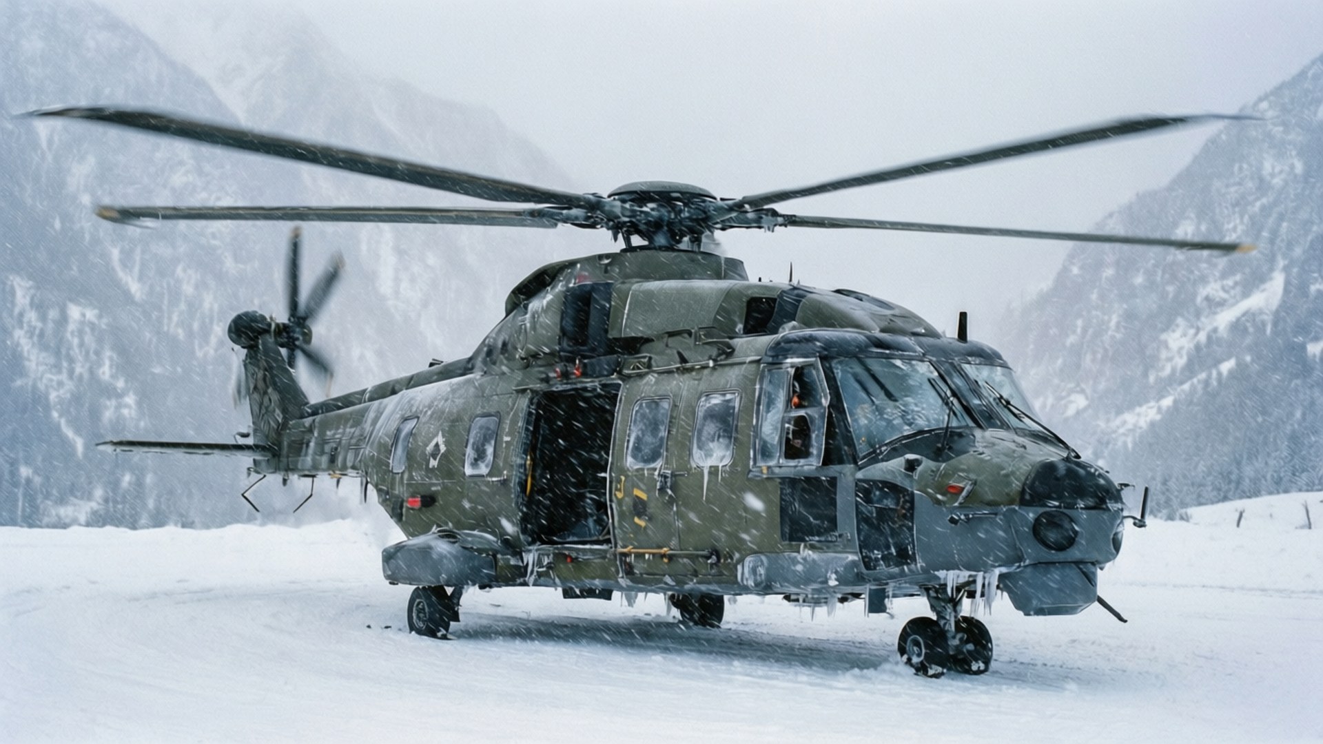 Snowstorm Patrol by Wallpapers.art Studio