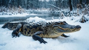 Snowy Alligator