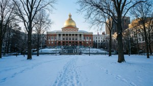 Snowy Boston Common
