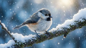 Snowy Branch Titmouse
