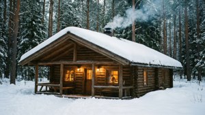 Snowy Cabin Retreat