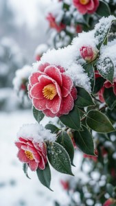 Snowy Camellia Branch