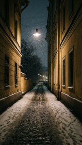 Snowy Canal Alley