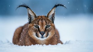 Snowy Caracal