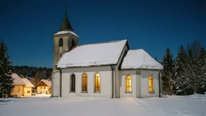 Snowy Church Peace