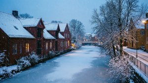 Snowy City Night