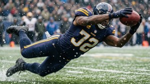 Snowy Diving Catch