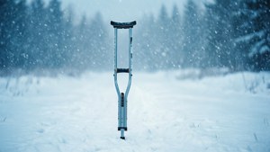 Snowy Field Crutch