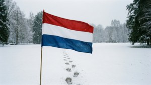 Snowy Flag Landscape