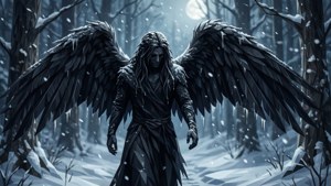 Snowy Forest Dark Angel