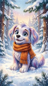 Snowy Forest Friend