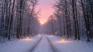 Snowy Forest Twilight